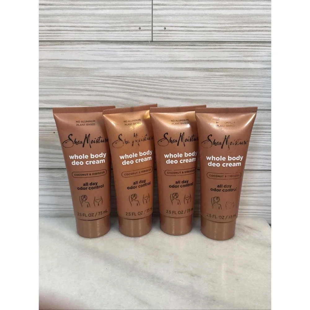 Shea Moisture Coconut & Hibiscus Whole Body Deo Cream 2.5 oz Lot Plant Based